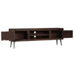 TV-Schrank D485 Braun - Massivholz - 30 x 45 x 140 cm