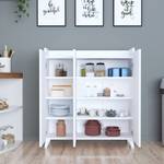 Armoire basse Sirdal Blanc