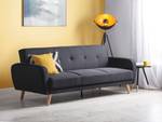 3-Sitzer Sofa FLORLI Schwarz - Eiche Hell