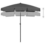 Parasol de plage 3007202 Anthracite