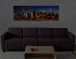 LED-Bild New York flackernd Holzart/Dekor - Holz teilmassiv - 120 x 40 x 2 cm