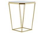 Couchtisch SIERRA 2-tlg Gold - Glas - 45 x 50 x 26 cm