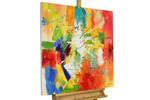 Tableau limitée Through the Rainbow Bois massif - Textile - 80 x 80 x 4 cm