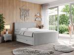 Boxspringbett KING DOREN Breite: 140 cm - H3 - Textil