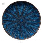 Platzteller Aquamarine (4er Set) Blau - Keramik - 33 x 1 x 33 cm