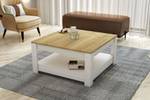 Athena Couchtisch Braun - Holzwerkstoff - 89 x 46 x 89 cm