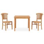 Salle à manger (lot de 3) 3060014 Marron - Bois massif - Bois/Imitation - 85 x 75 x 85 cm