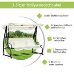 Hollywoodschaukel 3-Sitzer 84A-051CW Cremeweiß