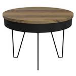 Table basse Kiara Noir - Bois massif - 70 x 45 x 70 cm