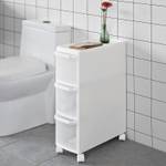 Chariot de Stockage FRG41-K-W Blanc - Matière plastique - 18 x 65 x 43 cm