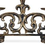 3 x Kerzenständer antik bronze Schwarz - Braun