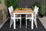 Gartenmöbel-Set Panama Weiß - Massivholz - 90 x 76 x 152 cm