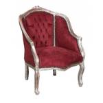 Fauteuil  LOUIS XVI Multicolore - Rouge - Argenté