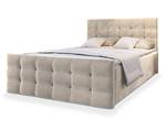 Boxspringbett SLAT Beige - Breite: 180 cm