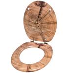 WC-Sitz Old Tree Braun - Holzwerkstoff - 38 x 6 x 47 cm