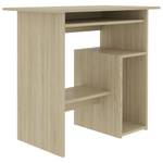 Schreibtisch Braun - Holzwerkstoff - Massivholz - 80 x 74 x 80 cm