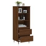 Highboard DE7918 Eiche Schwarzbraun Dekor