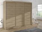 Kleiderschrank Derby 2 Braun - Holzwerkstoff - 200 x 215 x 58 cm