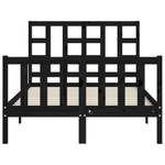 Bettgestell-K-2631 Schwarz - Holzwerkstoff - 126 x 100 x 206 cm