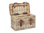 Korb IRBID 2-tlg Blau - Braun - Rattan - 37 x 20 x 20 cm