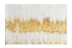 Acrylbild handgemalt Golden Sleep Weiß - Massivholz - Textil - Holz teilmassiv - 90 x 60 x 4 cm