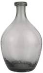 Glasballon Vase Grau - 17 x 28 x 17 cm