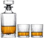 Whisky-Set Moville 3-teilig Naturfaser - 2 x 2 x 1 cm