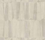 Vliestapete Holzoptik Creme Abstrakt Beige - Cremeweiß - Grau