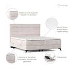 Boxspringbett Chiasso Beige - Breite: 123 cm