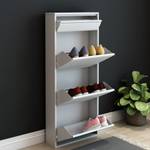 Schuhschrank Sokndal Weiß - Höhe: 118 cm