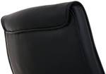 Chaise de salle à manger Caro Lot de 2 Noir - Cuir synthétique - 49 x 105 x 60 cm