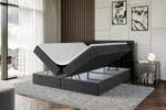 Boxspringbett IDRIKO Schwarz - Breite: 160 cm - H3