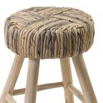 Tabouret/Table appoint artisanal teck Marron - Bois massif - 35 x 45 x 35 cm