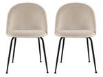 Chaise MELBOURNE Lot de 2 Beige - Lot de 2