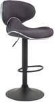 Tabouret de bar Las Vegas V2 Lot de 2 Gris lava - Noir