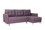 Ecksofa Casiopeia Violett - Holzwerkstoff - 225 x 90 x 145 cm