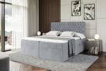 Boxspringbett DAISY Grau - Breite: 160 cm - H4