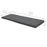 Bankauflage Loft BK Graphit - Tiefe: 180 cm