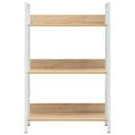 Armoire à étagère 3002324-1 Chêne clair - Blanc - Hauteur : 91 cm