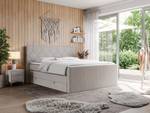 Boxspringbett KING EIGAR Breite: 200 cm - H4 - Textil