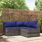 Garten-Lounge-Set 3029628-2 (3-teilig) Blau - Grau