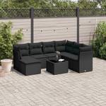 Gartensitzgruppe K2886(8-tlg) Schwarz - Massivholz - 69 x 179 x 234 cm