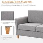 Doppelsofa 833-653GY Grau - Massivholz - 65 x 78 x 141 cm