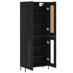 Highboard DE7824 Schwarz - Holzwerkstoff - 34 x 180 x 70 cm