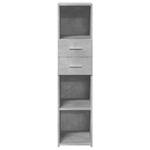 Highboard DE7745 Grau - Holzwerkstoff - 43 x 124 x 30 cm