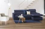 Sofa mit Halbinsel Viviana Blau