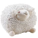 Mouton en coton blanc Shaggy 20 cm Textile - 20 x 20 x 1 cm