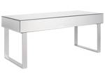 Couchtisch NESLE Silber - Glas - 110 x 46 x 47 cm