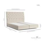 Boxspringbett Colle Beige - Breite: 160 cm