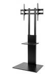 TV-Standfuß LUMFS16-46TD Schwarz - Metall - 70 x 142 x 52 cm